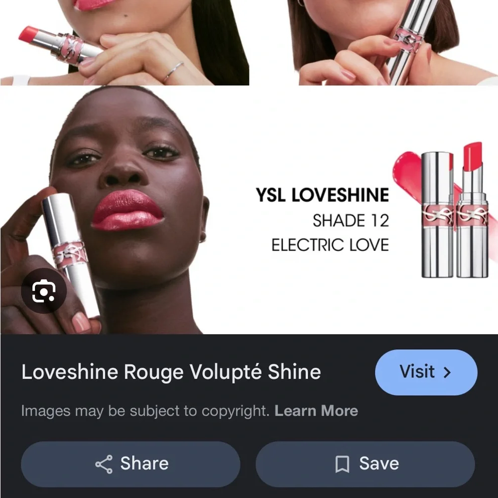 Classic  Pink YSL Cream Lipstick - Long-Lasting Vibrant Color - Picture 6 of 8